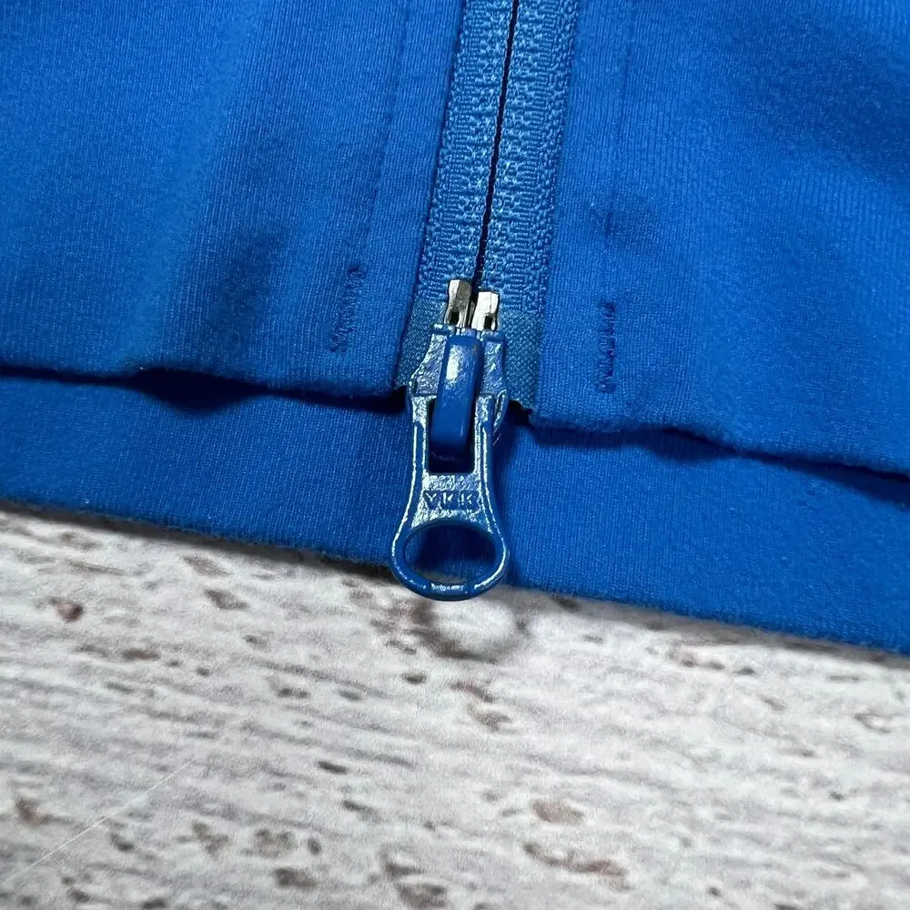 Lululemon In Stride Athletic Jacket Size 4 Blue Full Zip Workout Top Athletic